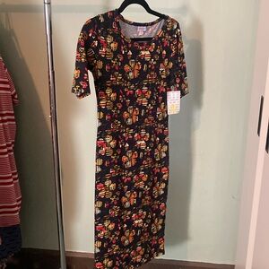 Lularoe xxs multi colored Julia dress